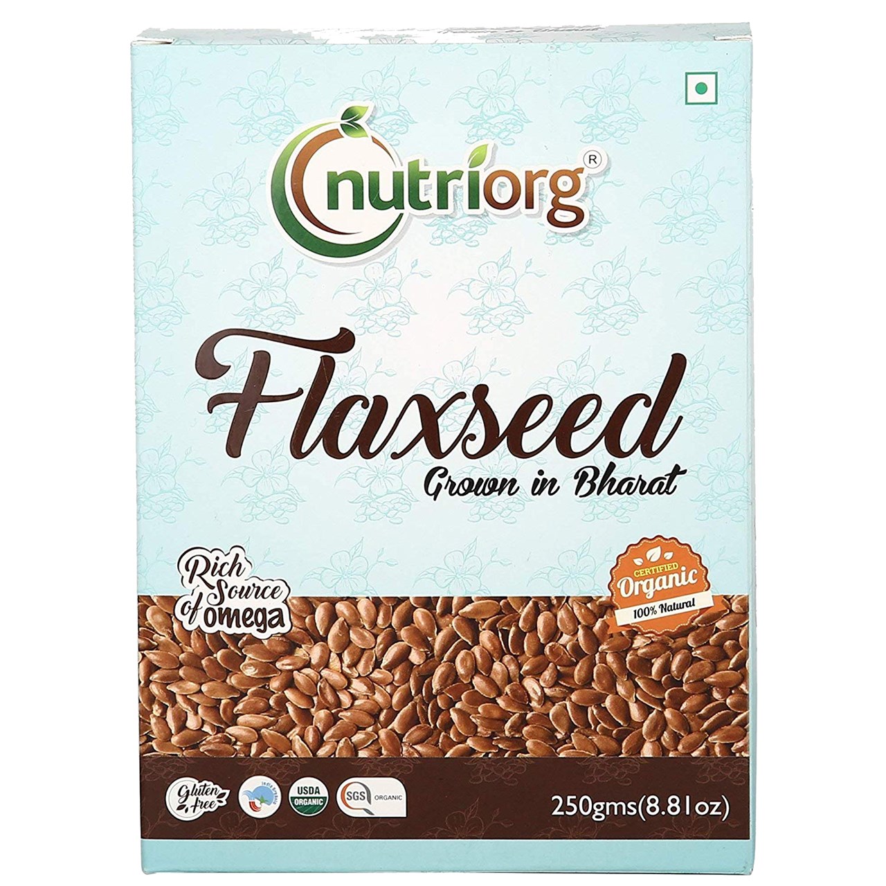 Show details for Nutriorg Certified Organic Flaxseed Raw 250g (Pack of 2) Picture of Nutriorg Certified Organic Flaxseed Raw 250g (Pack of 2)