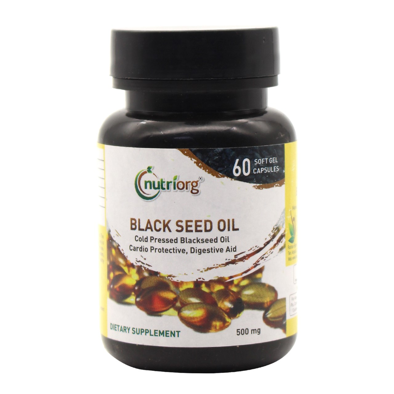Show details for Nutriorg Blackseed oil soft gel - 60 Capsules Picture of Nutriorg Blackseed oil soft gel - 60 Capsules
