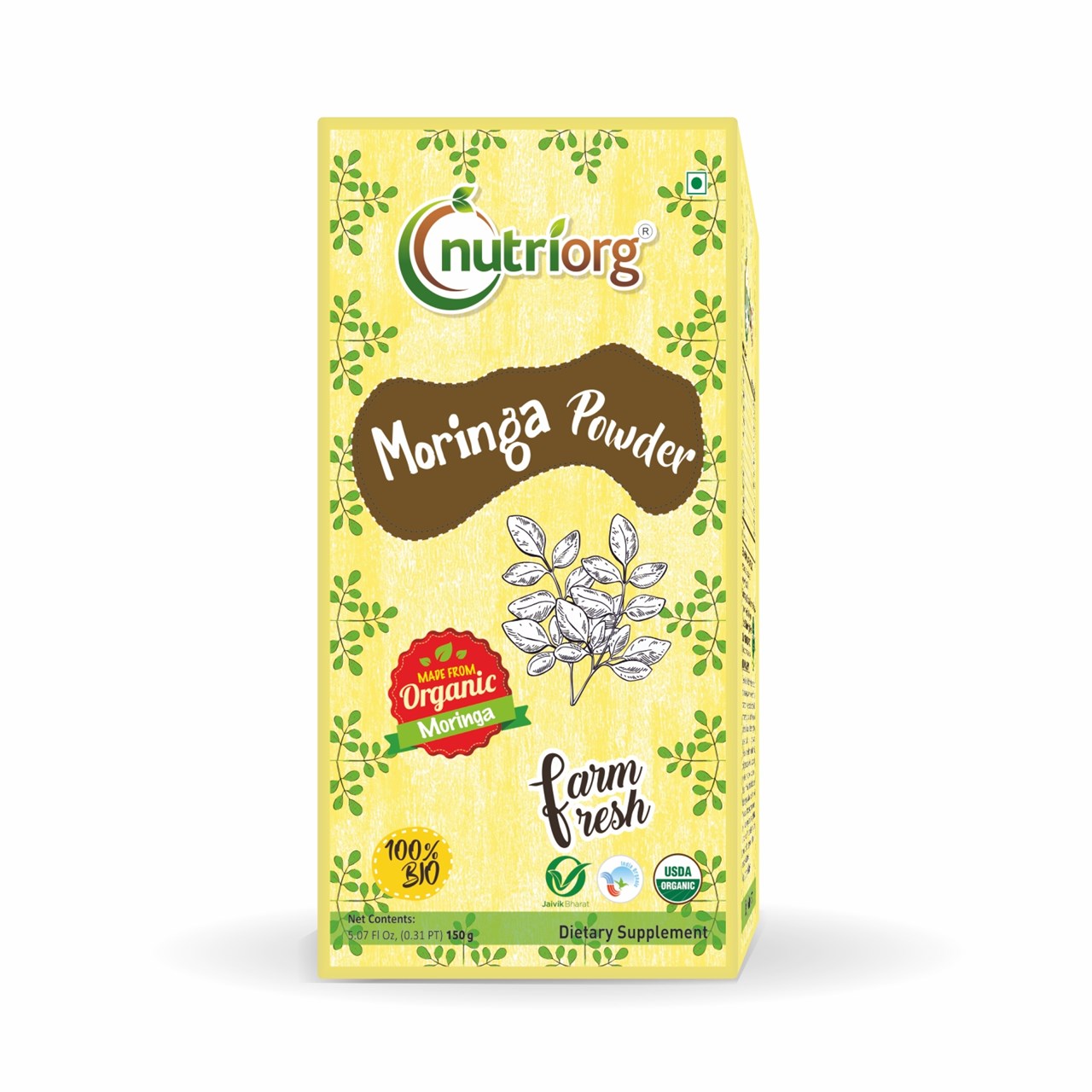 Show details for Nutriorg Certified Organic Moringa Powder 150g Picture of Nutriorg Certified Organic Moringa Powder 150g