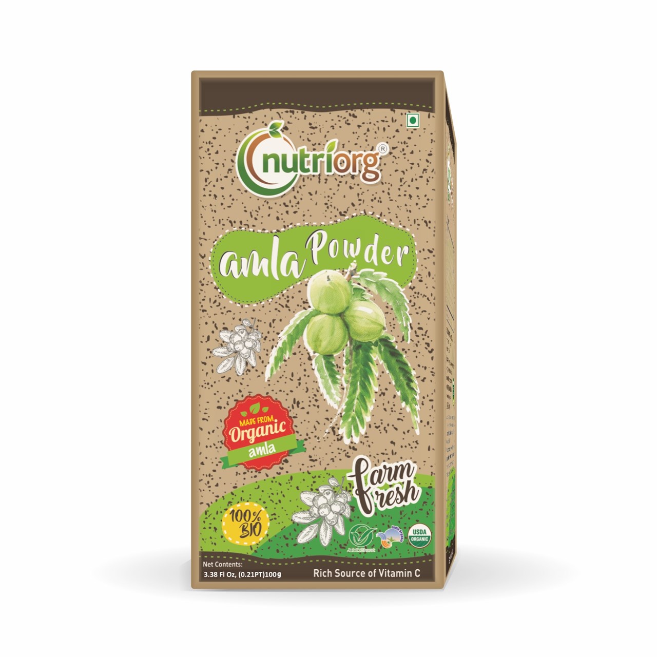 Show details for Nutriorg Certified Organic Amla Powder 100g ( Pack of 3) Picture of Nutriorg Certified Organic Amla Powder 100g ( Pack of 3)
