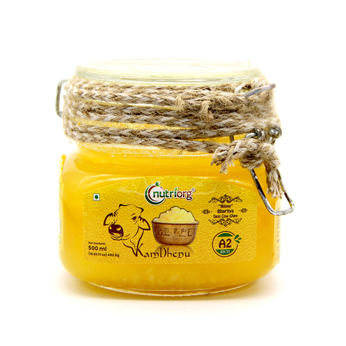 Picture of Nutriorg A2 Rich Cow Ghee 500 ml