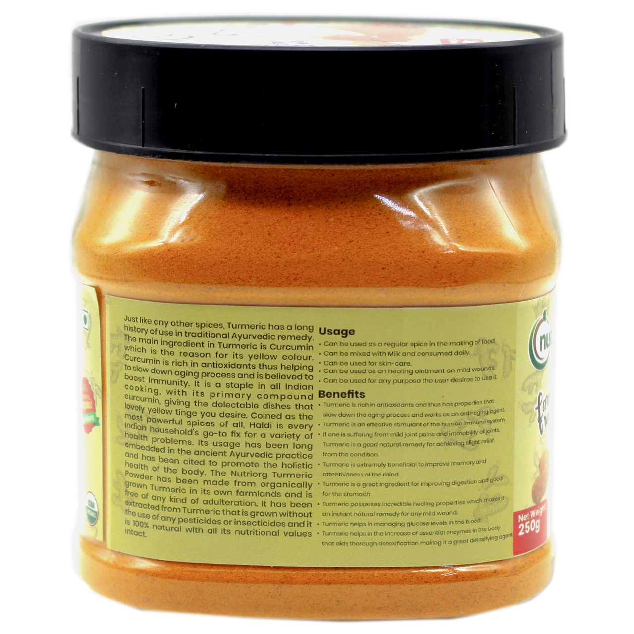 Picture of Nutriorg Certified Organic Turmeric Powder 250g