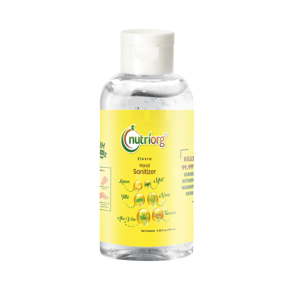 Picture of Nutriorg Elovra Gel Hand Sanitizer 100 ml ( Pack of 6)