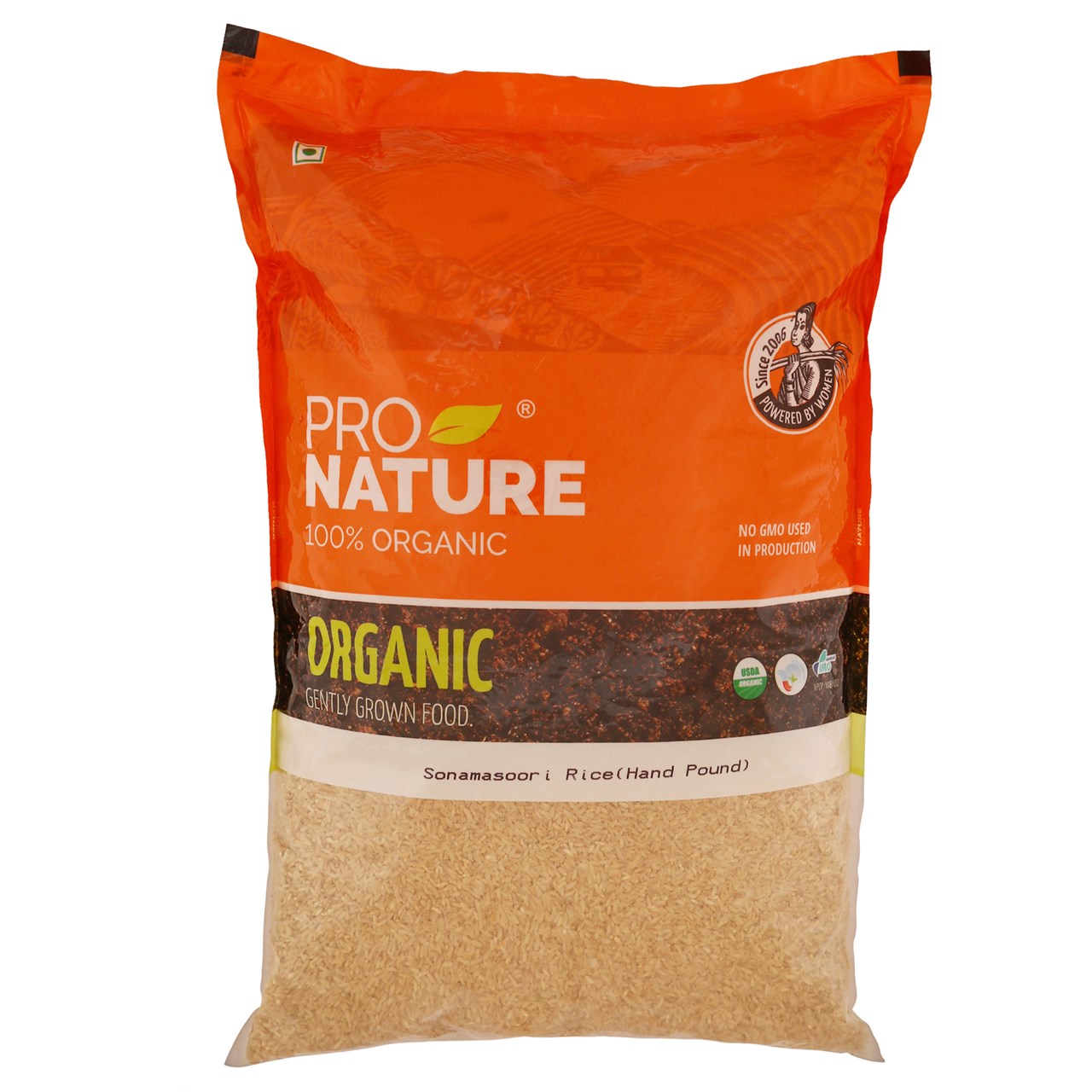 Picture of Pro Nature 100% Organic Sonamasoori Rice (Hand Pound) 5Kg