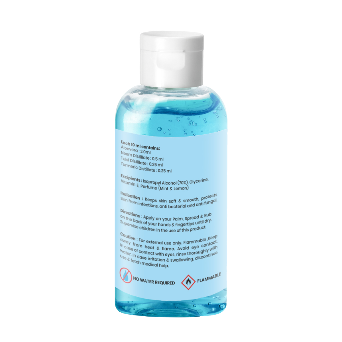 Picture of Nutriorg Elovra Liquid Hand Sanitizer 100 ml ( Pack of 6)