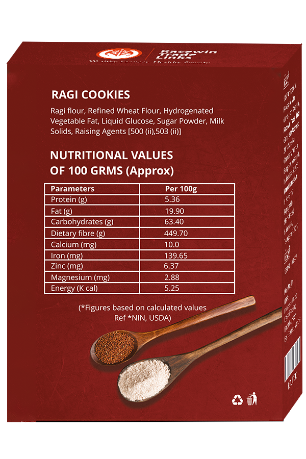 Picture of Racewin Trade Links Ragi Cookies - 100 GRMS