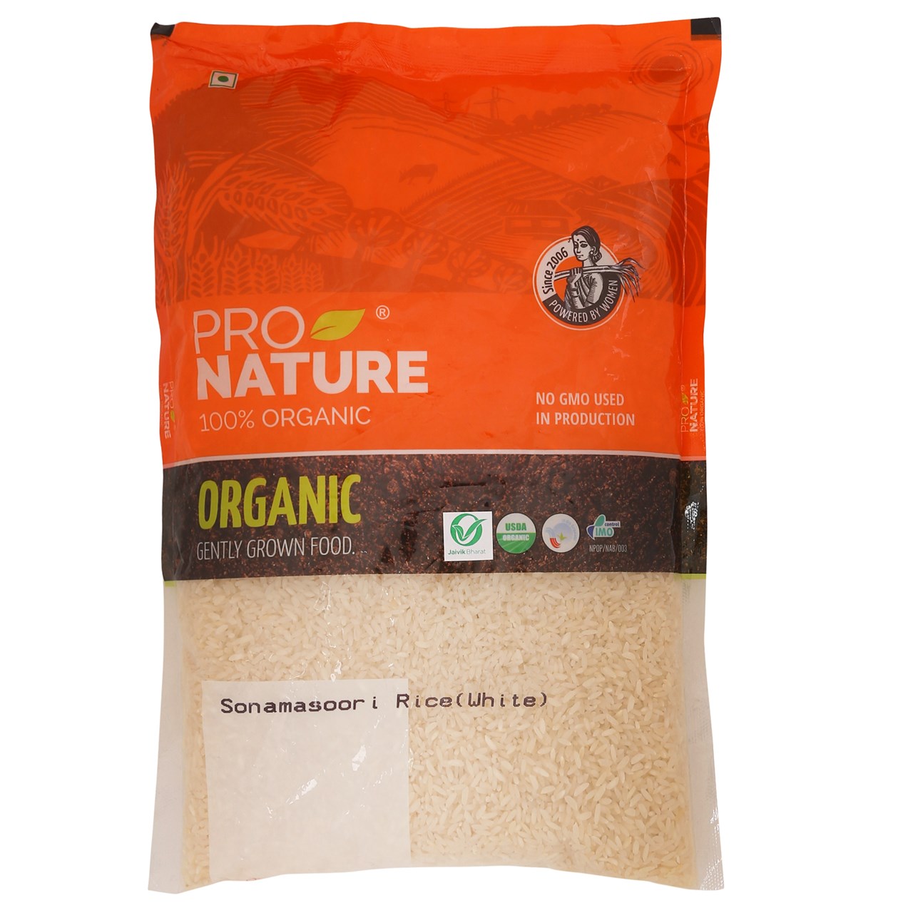 Picture of Pro Nature 100% Organic Sonamasoori Rice (White) 1 Kg