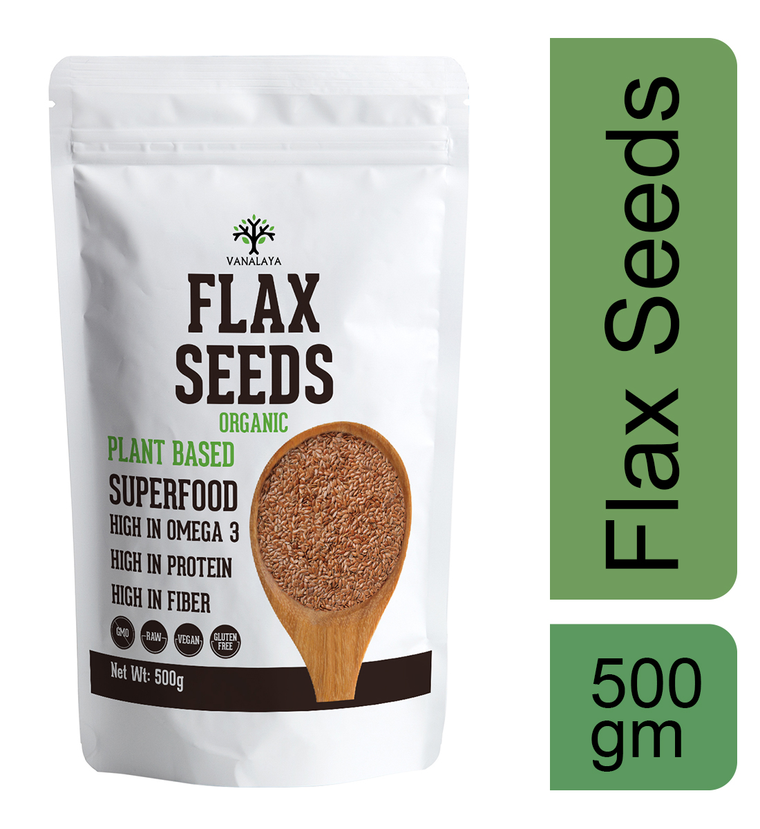 Show details for Vanalaya Raw Unroasted Flax Seeds for Weight loss Management - Rich in Omega-3 fatty acids, Protein, Fibers and Minerals - Diet Snack - 500 grams Picture of Vanalaya Raw Unroasted Flax Seeds for Weight loss Management - Rich in Omega-3 fatty acids, Protein, Fibers and Minerals - Diet Snack - 500 grams