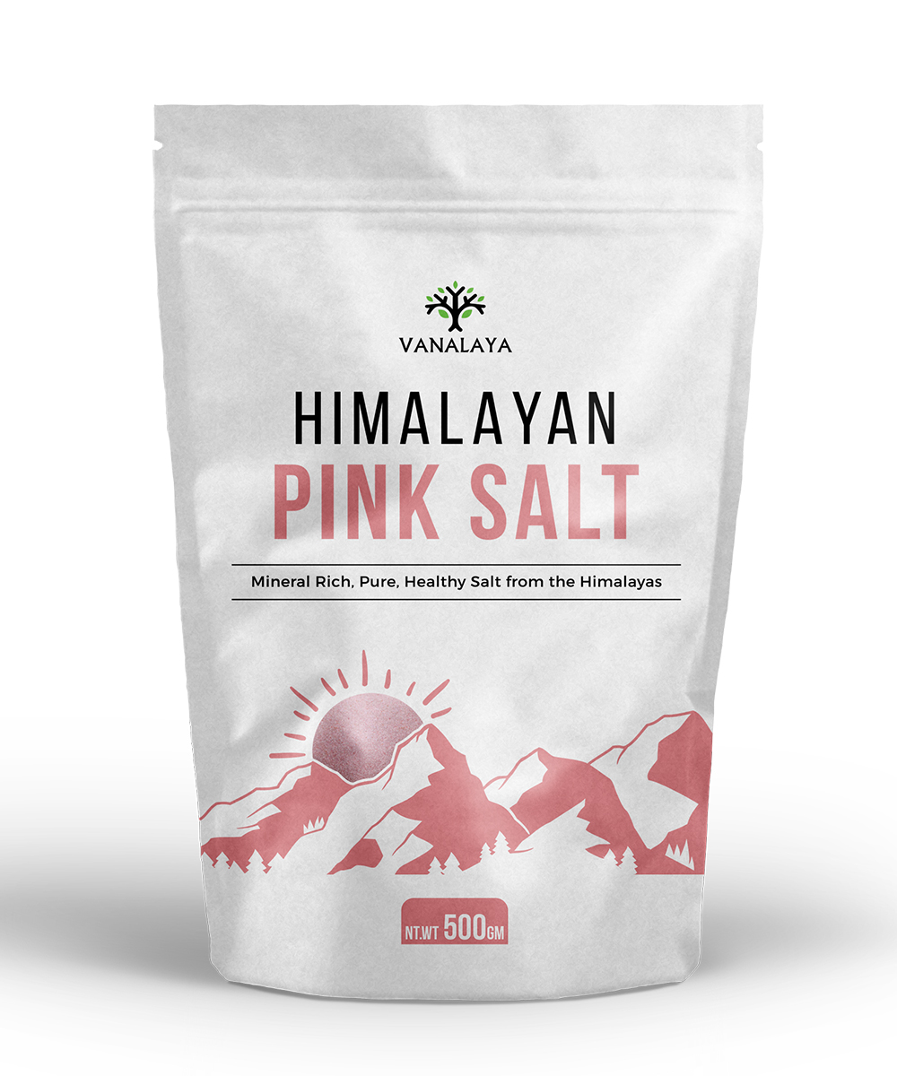 Picture of Vanalaya Himalayan Pink Salt Non Iodised for Weight Loss & Healthy Cooking - 500 GM