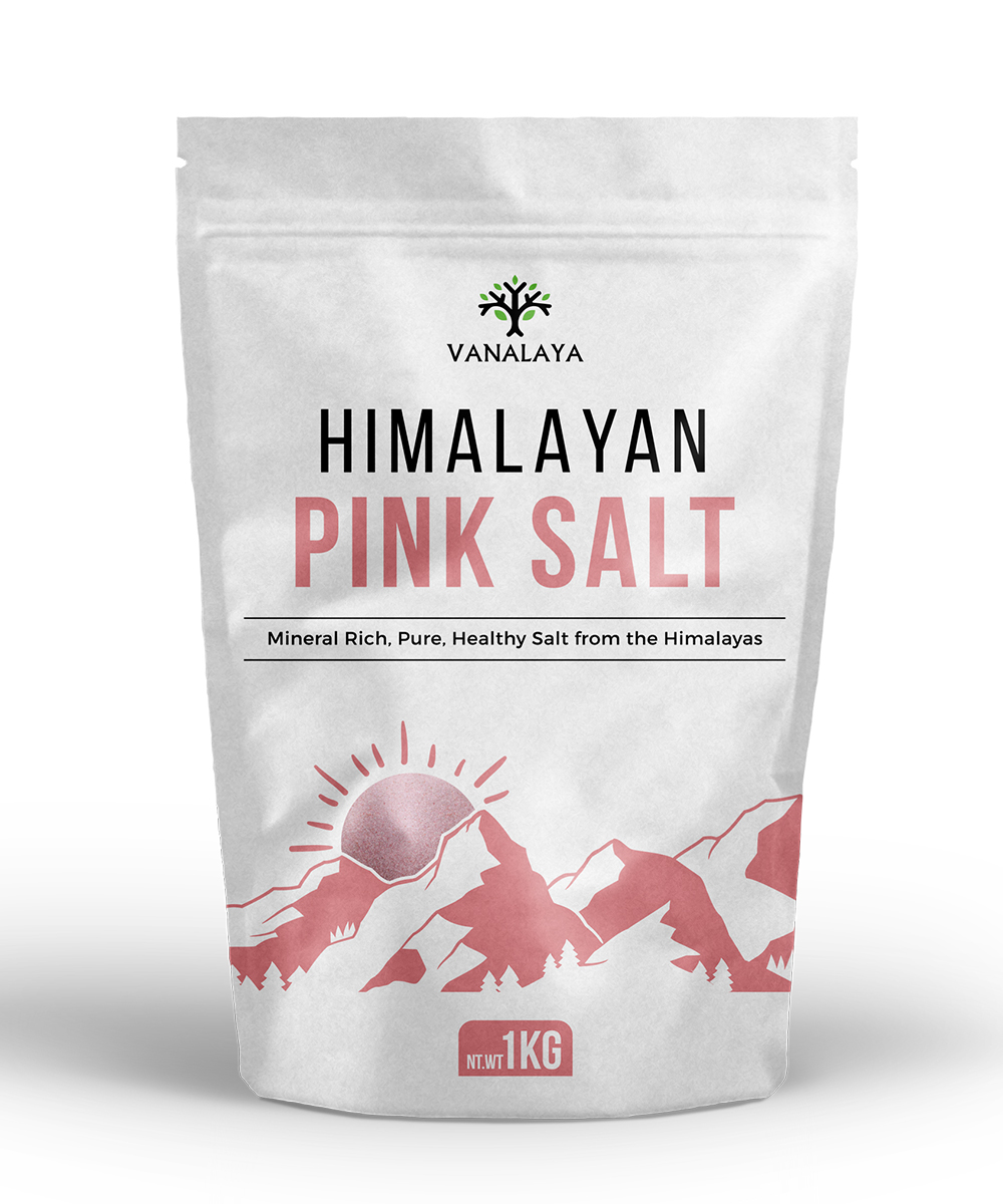 Picture of Vanalaya Himalayan Pink Salt Non Iodised for Weight Loss & Healthy Cooking-1kg