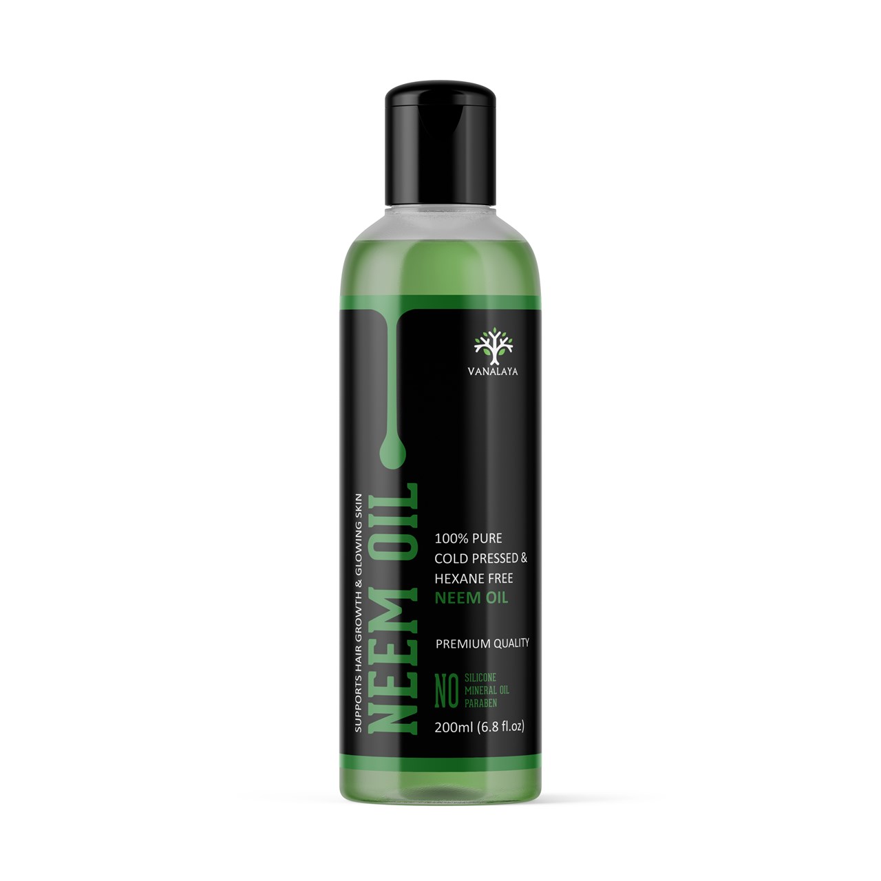 Show details for Vanalaya Pure Cold Pressed Neem Oil For Hair & Skin Natural Remedy For Daily Skin And Hair Care 6.8 FL Oz - 200 ml Picture of Vanalaya Pure Cold Pressed Neem Oil For Hair & Skin Natural Remedy For Daily Skin And Hair Care 6.8 FL Oz - 200 ml