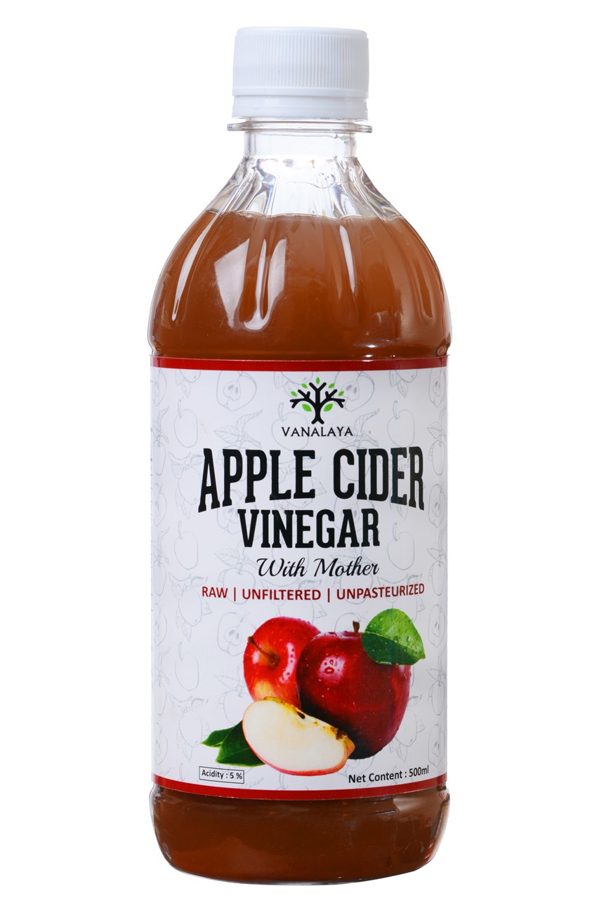 Show details for Vanalaya Organic Apple Cider Vinegar with Mother Raw Unfiltered Undiluted Unpasteurized Gluten Free for Weight Loss - 500 ML Picture of Vanalaya Organic Apple Cider Vinegar with Mother Raw Unfiltered Undiluted Unpasteurized Gluten Free for Weight Loss - 500 ML