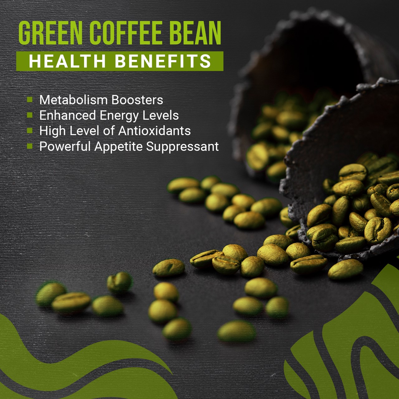 Picture of Vanalaya Green Coffee Bean Unroasted Arabica Organic Pure and Natural For weight loss Improve Energy Focus and Mood - 400gm