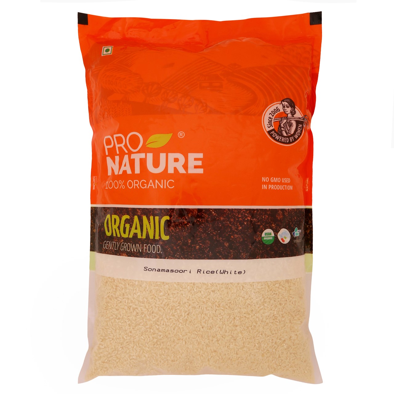 Picture of Pro Nature 100% Organic Sonamasoori Rice (White) 5 Kg
