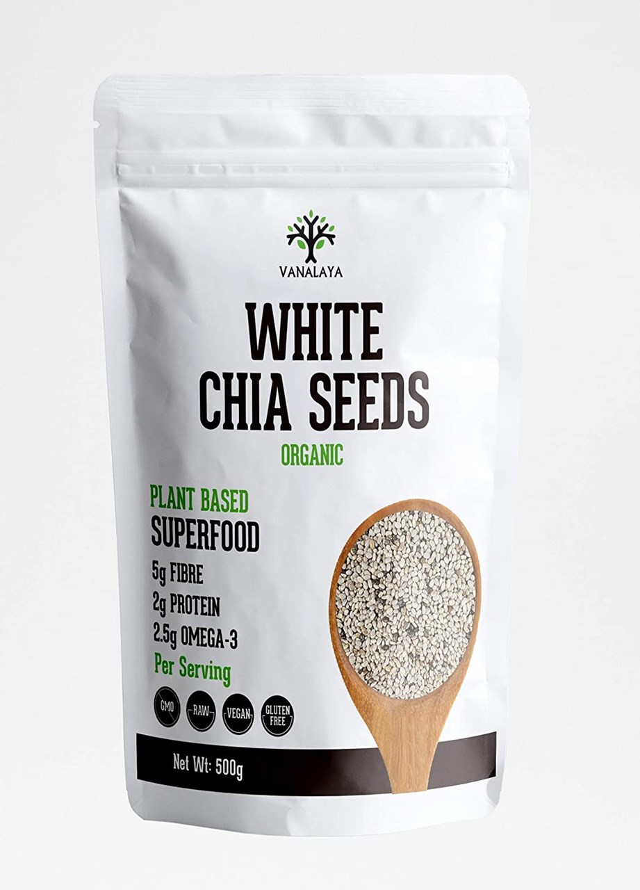 Show details for Vanalaya White Chia Seeds Calcium Rich - Diet Food for Weight Loss - Healthy Snack 500g Picture of Vanalaya White Chia Seeds Calcium Rich - Diet Food for Weight Loss - Healthy Snack 500g