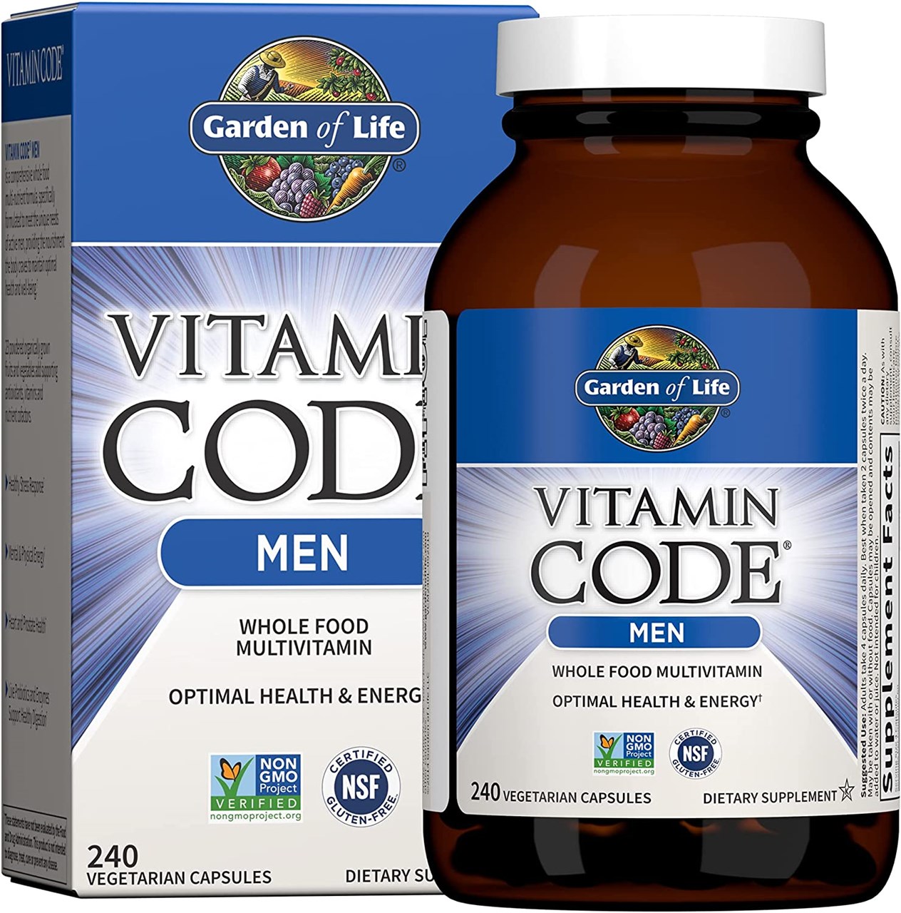 Picture of Vitamin Code Men's Formula 120 Caps By Garden of Life