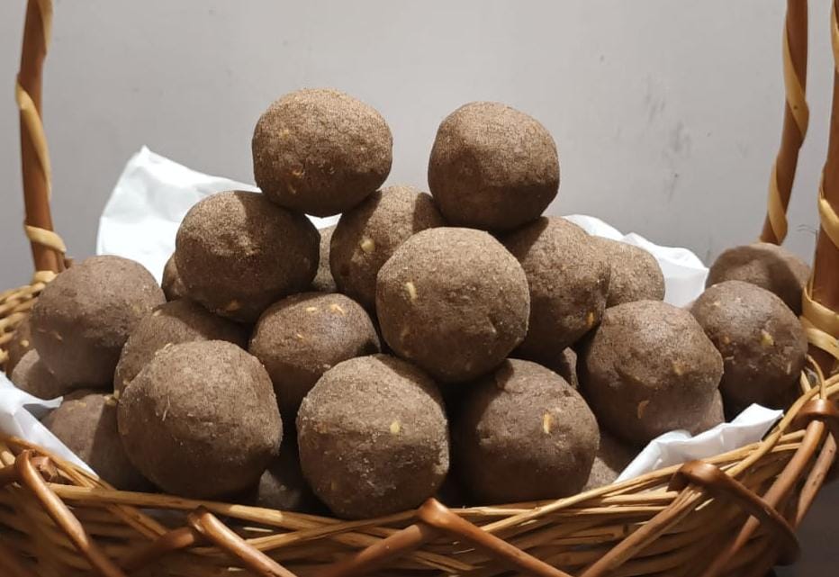 Show details for Sanatan Ahar Ragi Laddu 400 grams Picture of Sanatan Ahar Ragi Laddu 400 grams