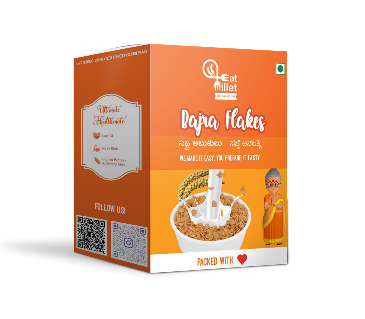 Picture of Eat Millet Bajra Flakes 250 GRAMS