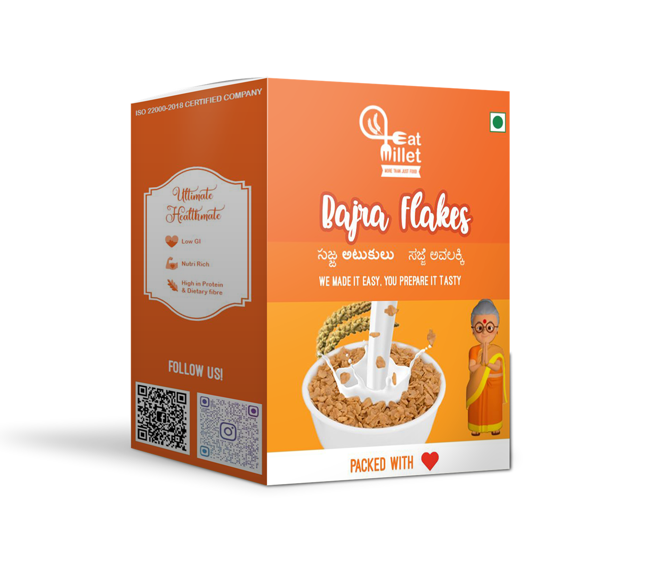 Show details for Eat Millet Bajra Flakes 250 GRAMS Picture of Eat Millet Bajra Flakes 250 GRAMS