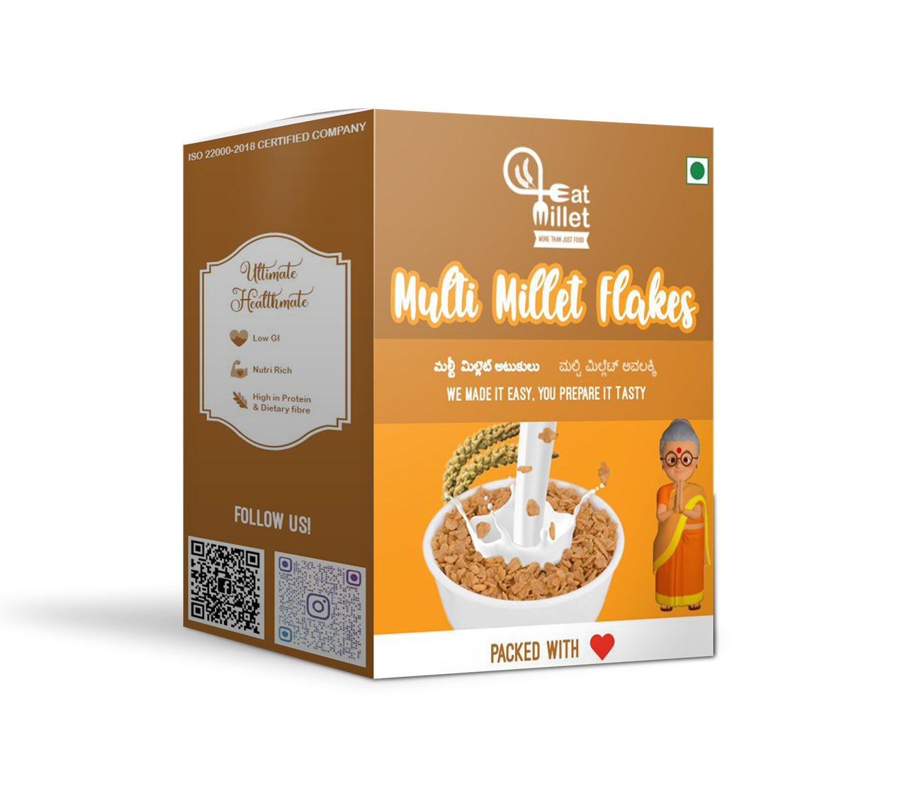 Picture of Eat Millet Multi  Millet Flakes - 250 gms