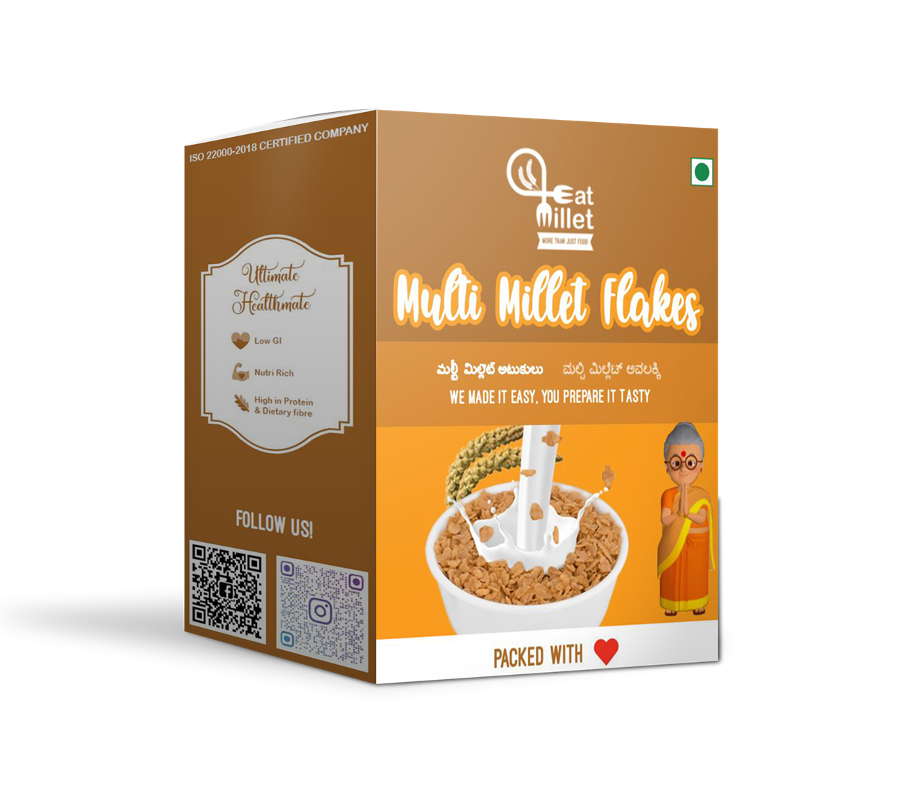 Show details for Eat Millet Multi Millet Flakes - 250 gms Picture of Eat Millet Multi Millet Flakes - 250 gms