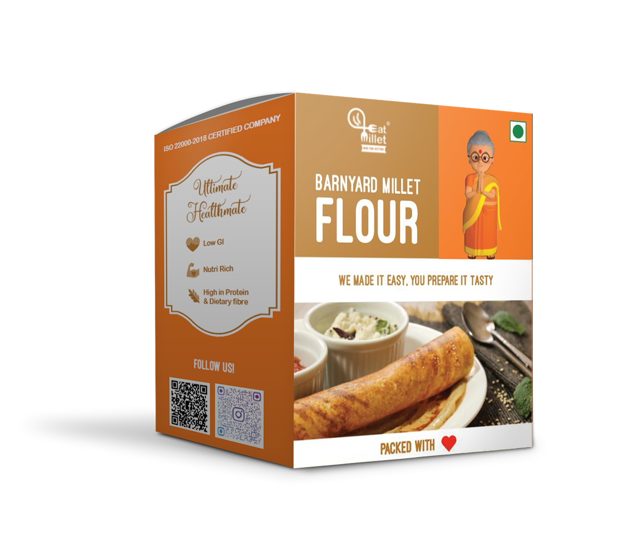 Show details for Eat Millet Barnyard Millet Flour (Buy 1Get 1 Free) - 700 gm Picture of Eat Millet Barnyard Millet Flour (Buy 1Get 1 Free) - 700 gm