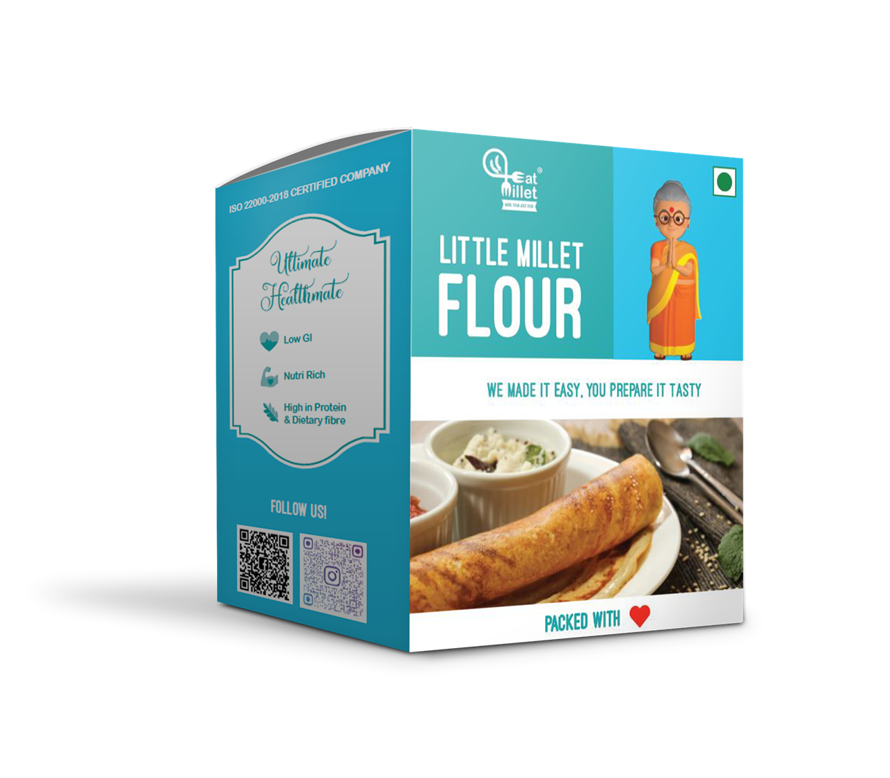 Show details for Eat Millet Little Millet Flour - 700 gms (Buy 1Get 1 Free)  Picture of Eat Millet Little Millet Flour - 700 gms (Buy 1Get 1 Free)