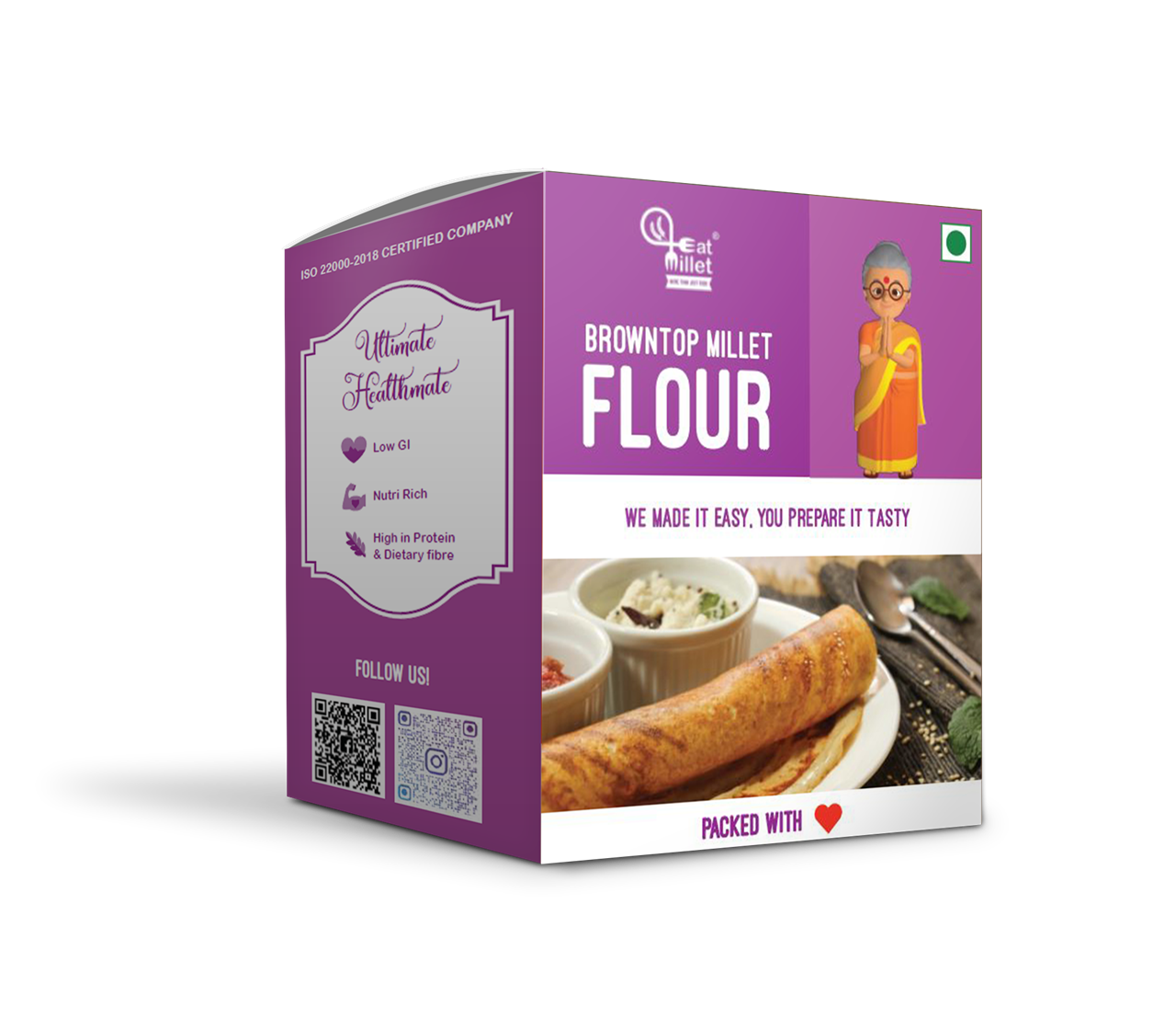 Show details for Eat Millet Browntop Millet Flour (Buy 1Get 1 Free) - 700 gms Picture of Eat Millet Browntop Millet Flour (Buy 1Get 1 Free) - 700 gms