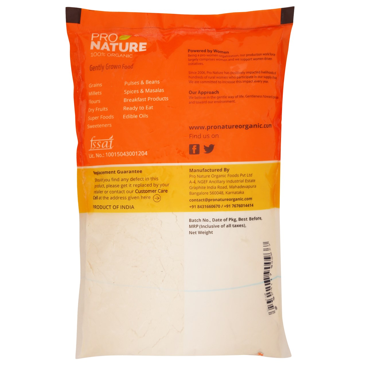 Picture of Pro Nature 100% Organic Flour (Maida) 500g