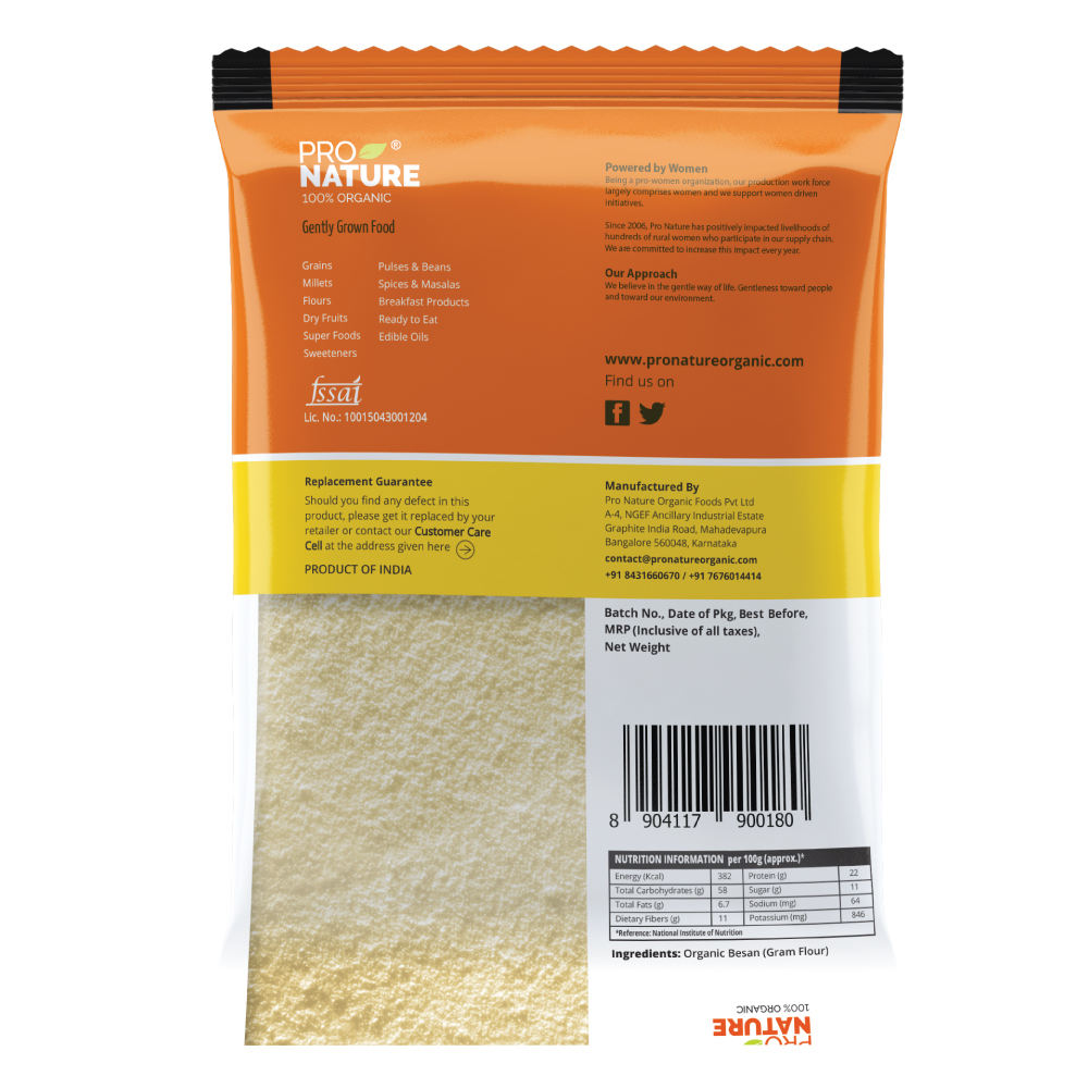 Picture of Pro Nature 100% Organic Besan (Gram Flour) 500g