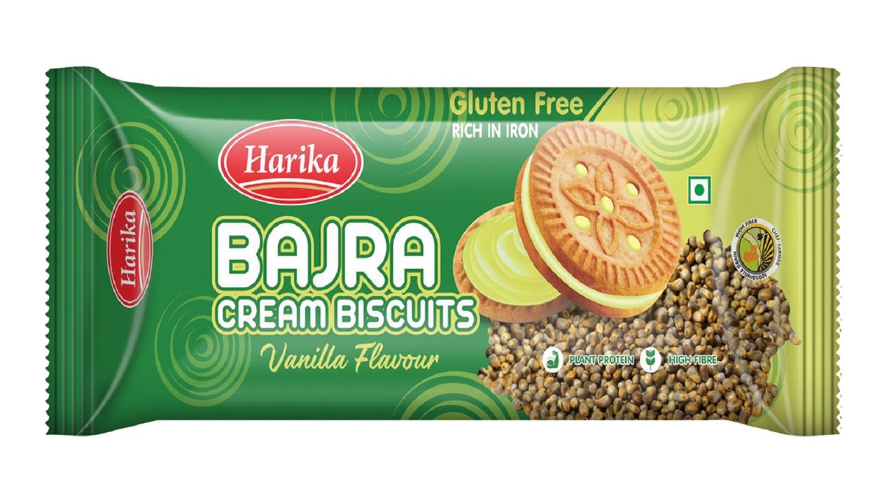 Picture of Bajra Millet Cream Biscuit 40g - [Gluten Free] - Pack of 10 x 10