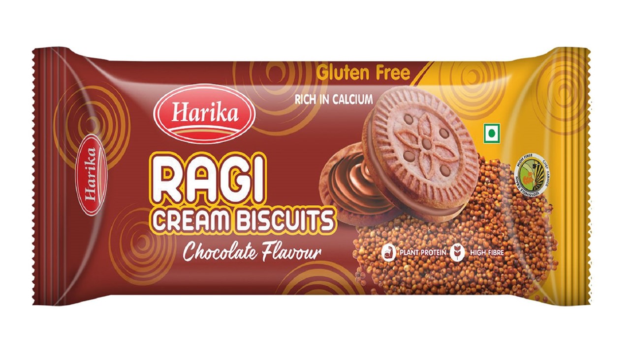 Picture of Ragi Millet Cream Biscuit 40g - [Gluten Free] - Pack of 10 x 10