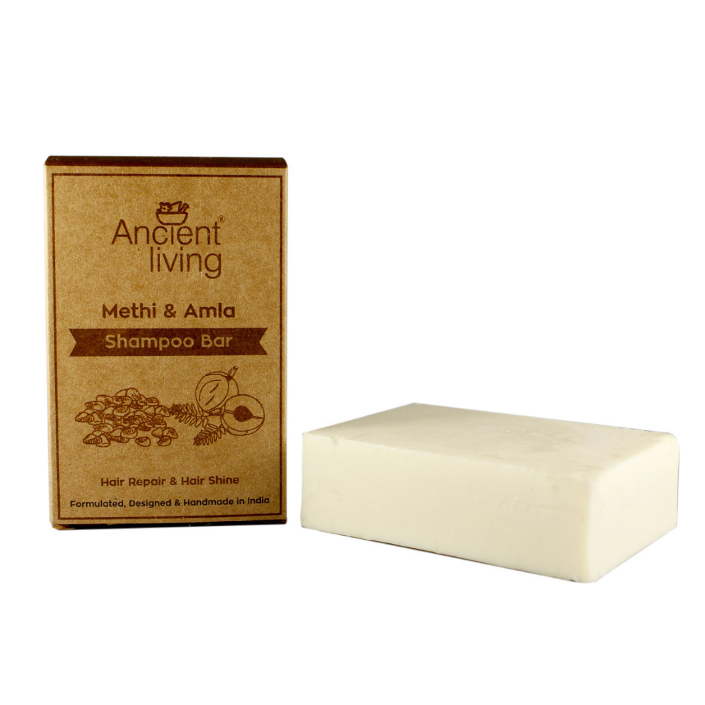 Show details for Ancient Living Methi And Amla Shampoo Bar-100gm Picture of Ancient Living Methi And Amla Shampoo Bar-100gm