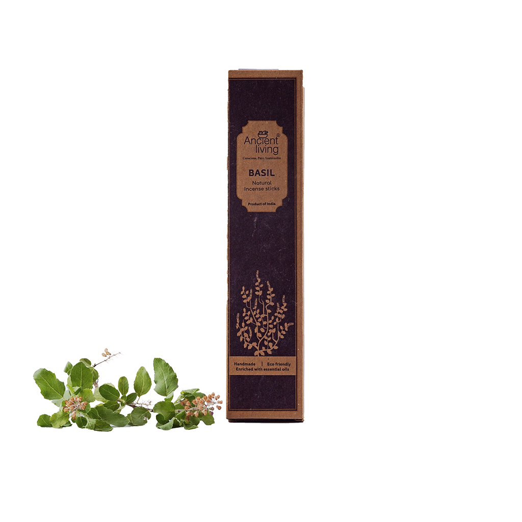 Show details for Ancient Living Basil Incense Sticks-75gm Picture of Ancient Living Basil Incense Sticks-75gm
