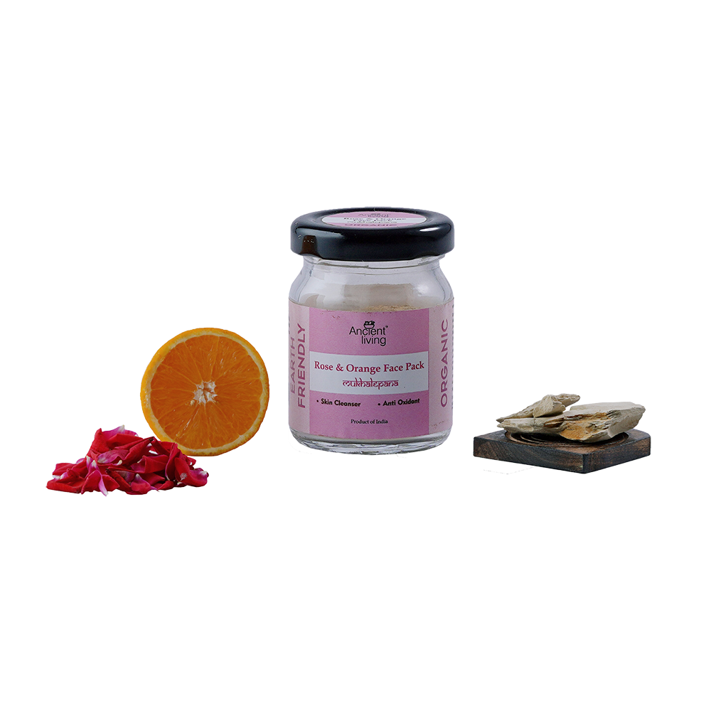 Picture of Ancient Living Organic Rose &Orange Face Pack - 20 gm