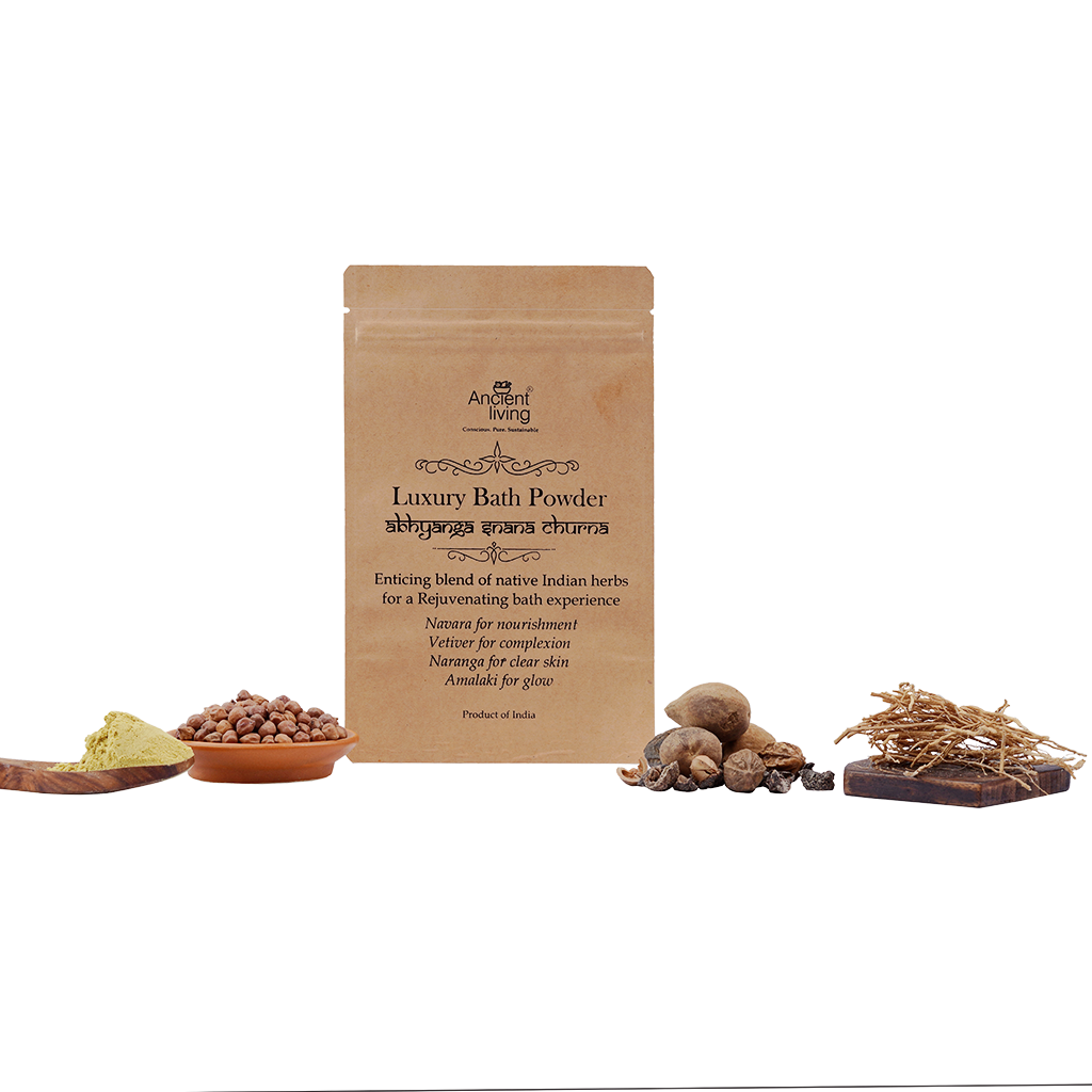 Show details for Ancient Living Organic Luxury Bath Powder - 100 gm Picture of Ancient Living Organic Luxury Bath Powder - 100 gm
