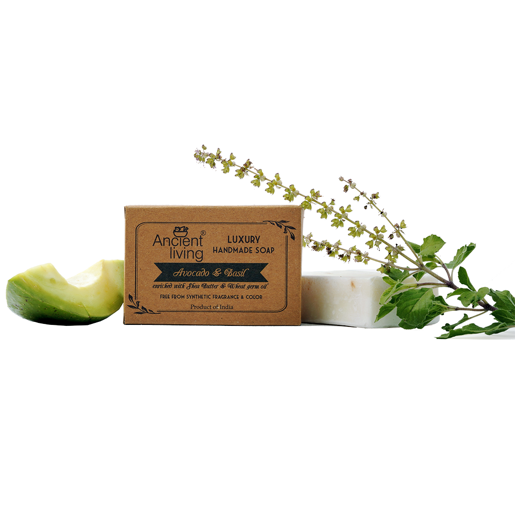 Picture of Ancient Living Avacado & Basil Luxury Handmade Soap-100gm