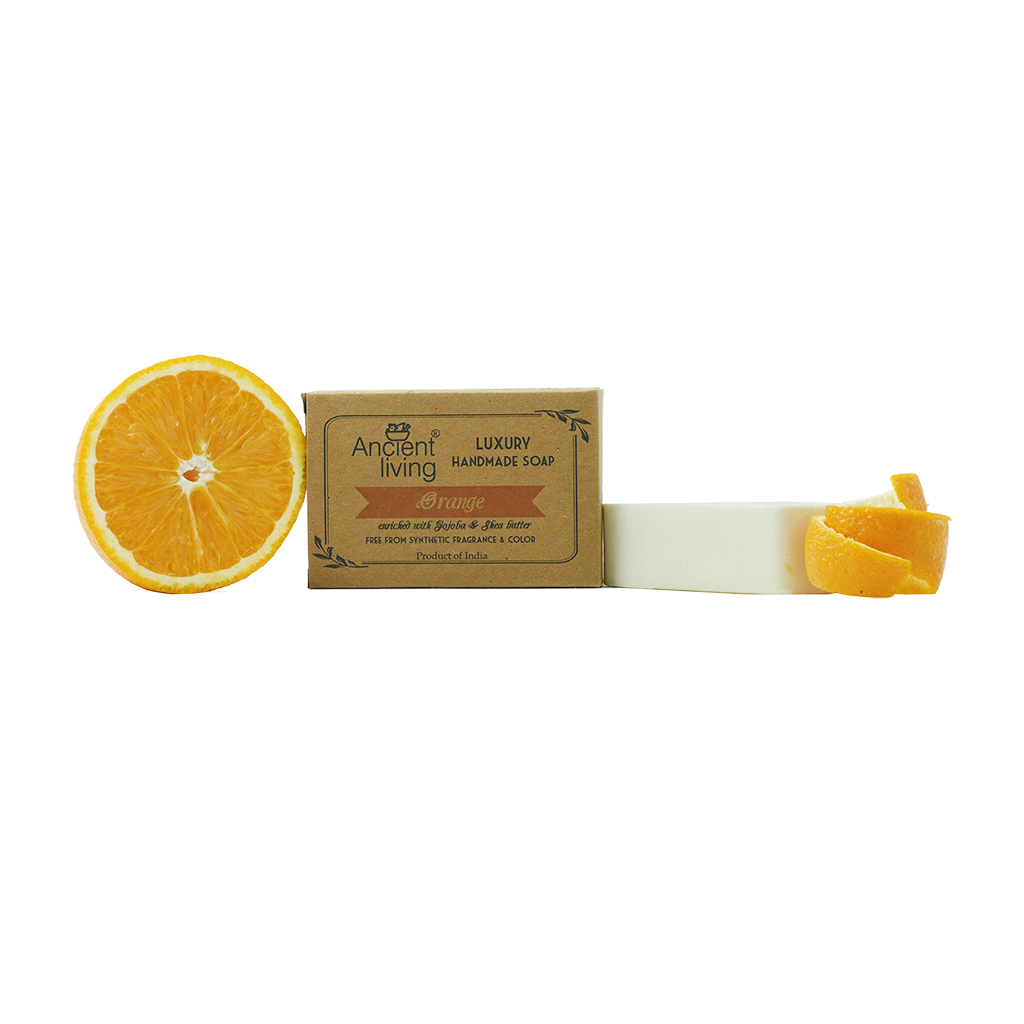 Show details for Ancient Living Orange Luxury Handmade Soap - 100 gm Picture of Ancient Living Orange Luxury Handmade Soap - 100 gm