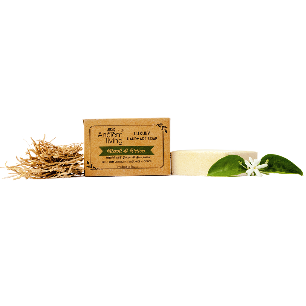 Show details for Ancient Living Neroli & Vetiver Luxury Handmade Soap - 100 gm Picture of Ancient Living Neroli & Vetiver Luxury Handmade Soap - 100 gm