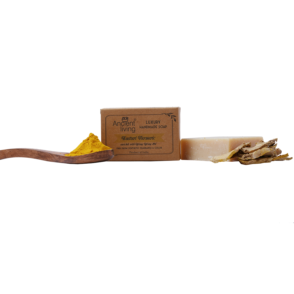 Show details for Ancient Living Kasthuri Handmade soap-100gm Picture of Ancient Living Kasthuri Handmade soap-100gm