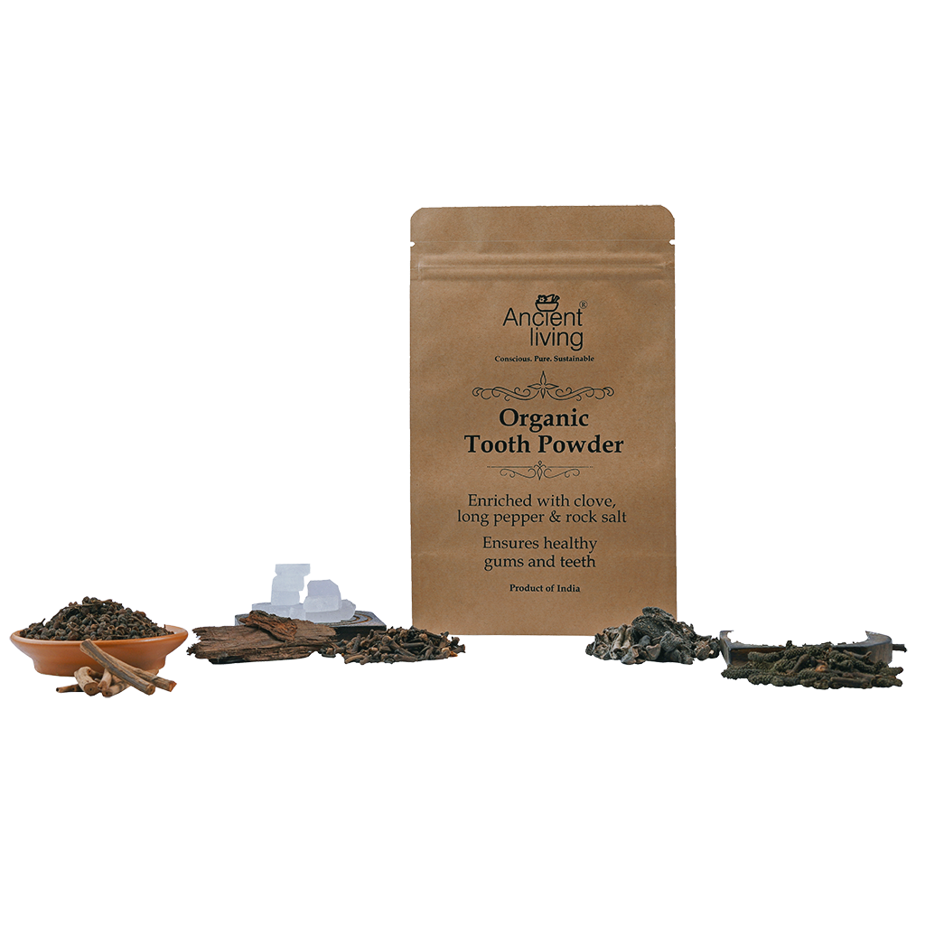 Show details for Ancient Living Organic Tooth Powder Pouch - 100 gm Picture of Ancient Living Organic Tooth Powder Pouch - 100 gm