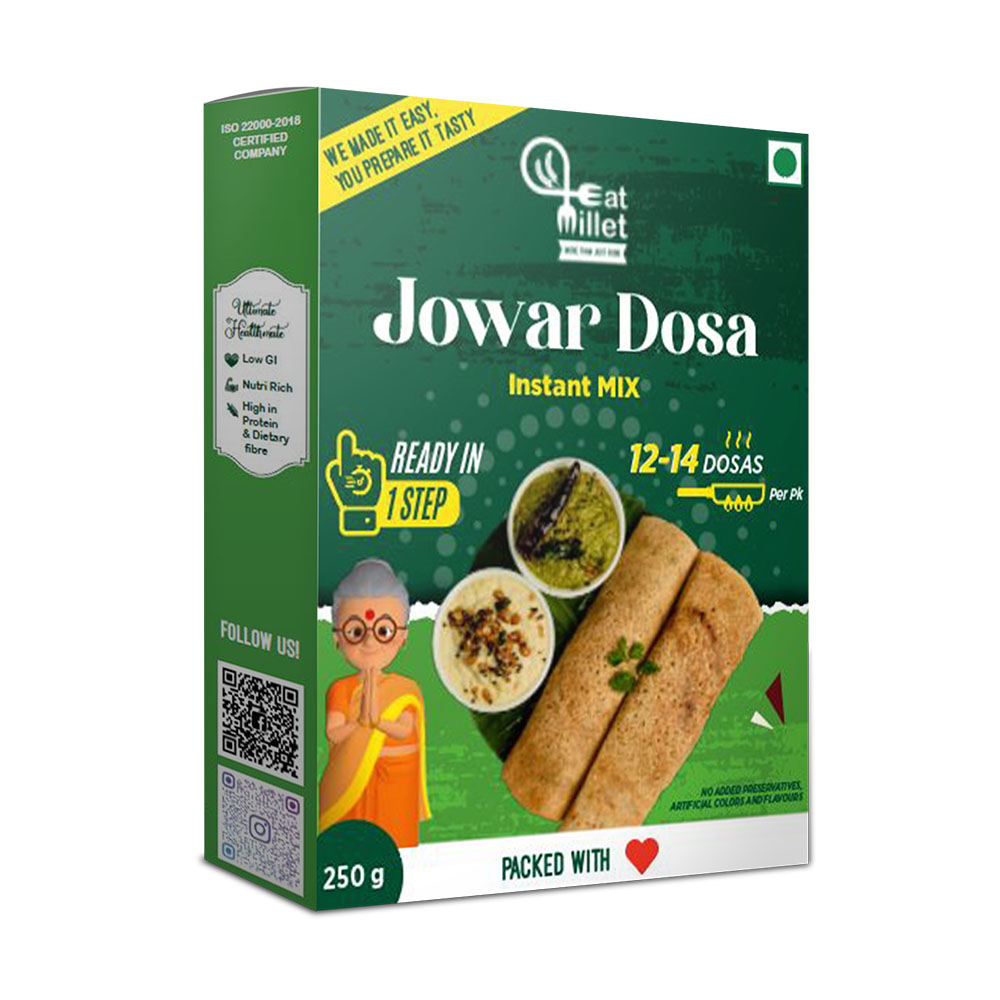 Picture of Eat Millet Instant Jowar Dosa Mix Buy One Get One Free - 250 grams 