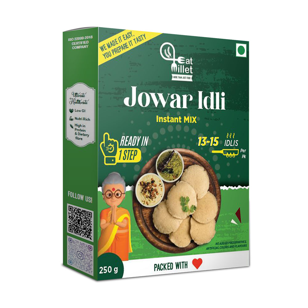 Picture of Eat Millet Instant Jowar idli Mix Buy One Get One Free - 250 g