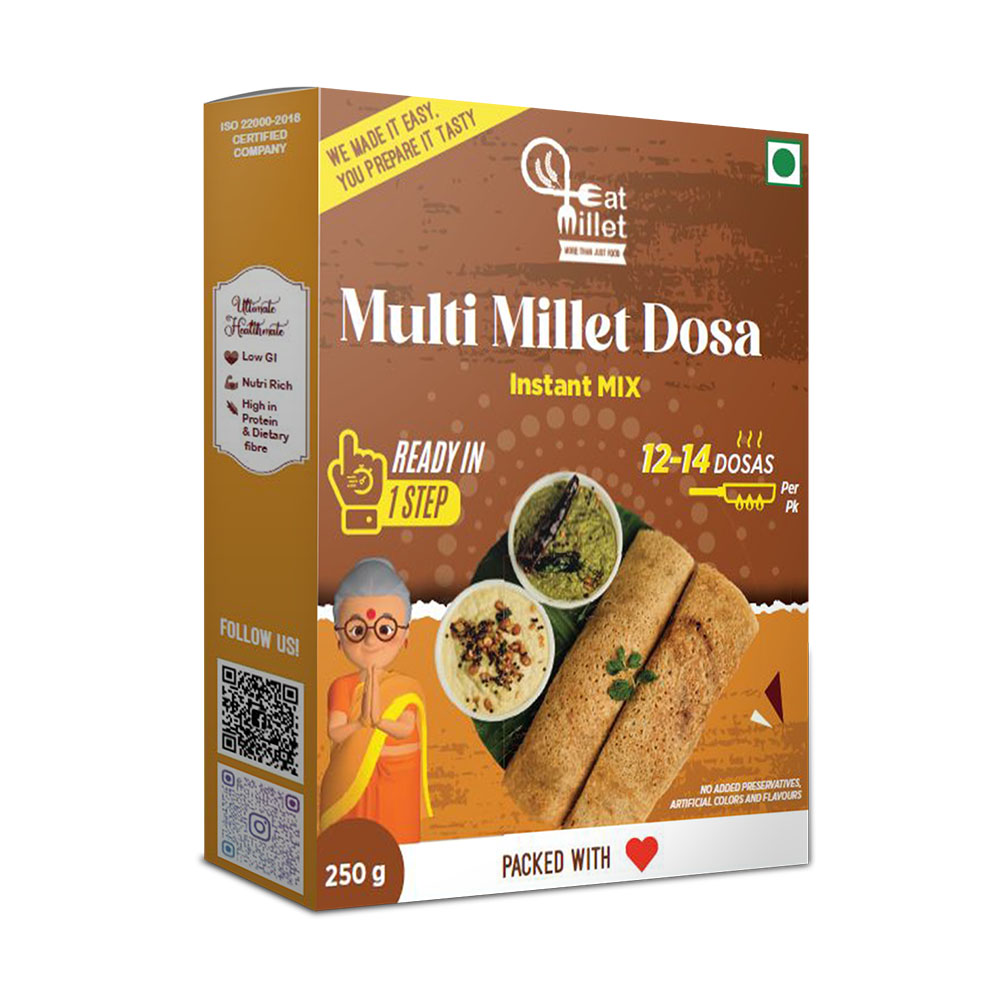 Picture of Eat Millet Instant Multi Millet Dosa Mix Buy One Get One Free - 250 g