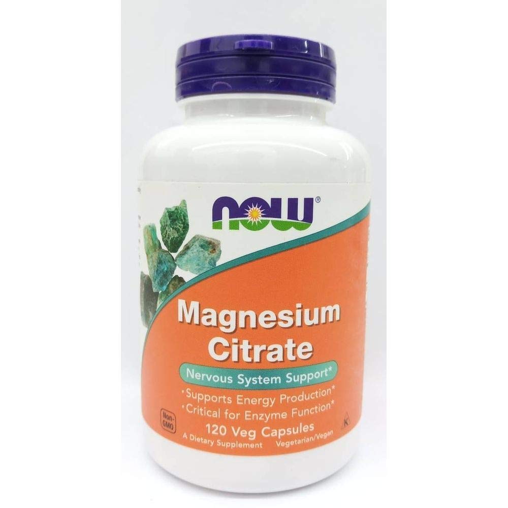 Show details for Now Foods Magnesium Citrate - 120 veg capsules  Picture of Now Foods Magnesium Citrate - 120 veg capsules