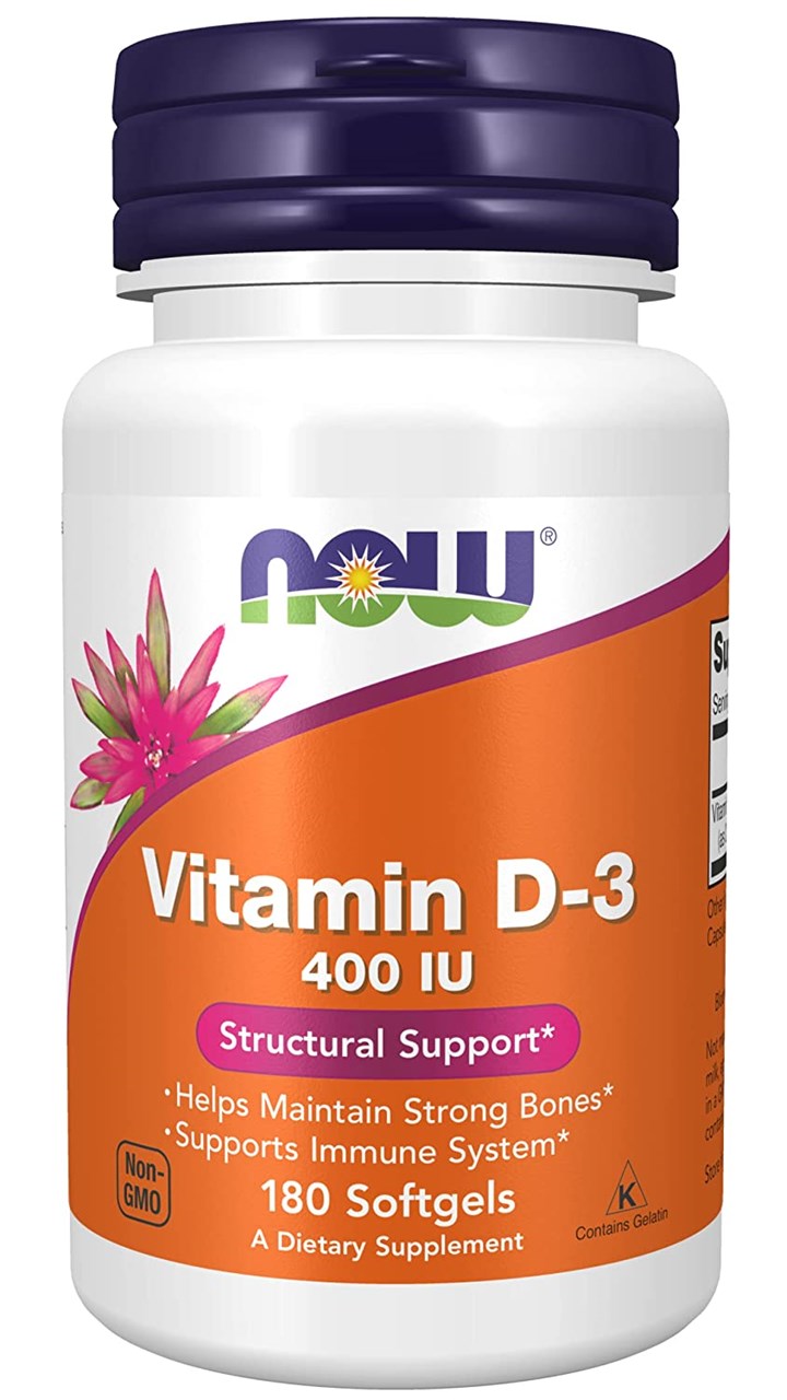 Picture of Now Foods Vitamin D-3 400IU - 180 softgels