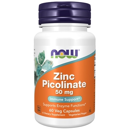 Picture of Now Foods Zinc Picolinate 50 mg - 60 Veg Capsules 