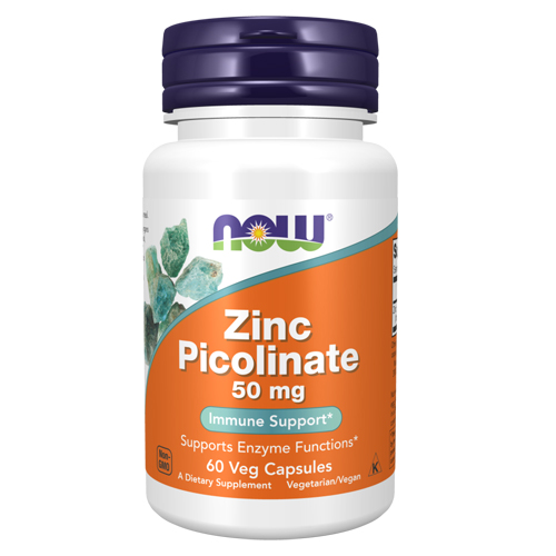 Picture of Now Foods Zinc Picolinate 50 mg - 60 Veg Capsules 