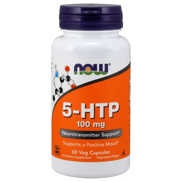 Show details for Now Foods 5-HTP 100 mg - 60 Veg Capsules  Picture of Now Foods 5-HTP 100 mg - 60 Veg Capsules