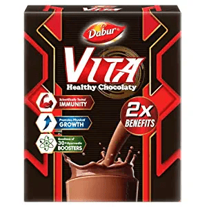Show details for Dabur Vita Healthy Chocolaty Nutrition Drink - 500 gm Picture of Dabur Vita Healthy Chocolaty Nutrition Drink - 500 gm